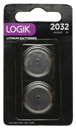 Logik knapbatteri 2 stk. CR2032