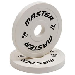 Master Fitness Change Plate 2 X 5 kg, Viktskiva Gummerad