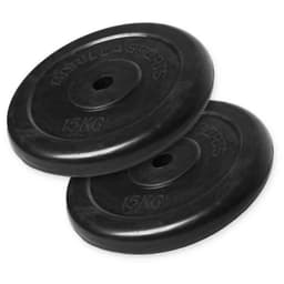 Gorilla Sports Vægtskiver GUMMI Støbejern - 2x15kg