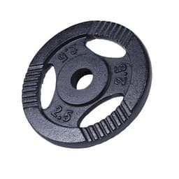 Gorilla Sports Vægtskiver TRIGRIP Sort 2,5 kg