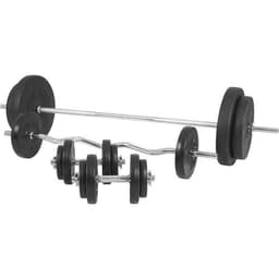 Gorilla Sports Skivstång Curlstång Hantlar BASIC - 100 kg