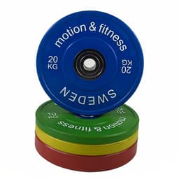 Motion & Fitness PRO Bumperplate Farvet 20 kg