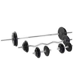 Gorilla Sports Barbell Curl bar Håndvægte GUMMI - 108kg
