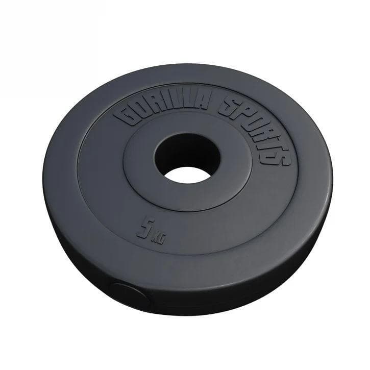 Gorilla Sports Vektplater BASIC 51mm Sement - 1,25kg-15kg 5 kg - Elkjøp