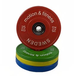 Motion & Fitness PRO Bumperplate Colour, Levypainot Bumper 25 kg
