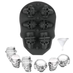 Jäämuoto Skull Silicone Black