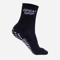 Great Grip Performance Crew Socks Black, Sukat 36-39