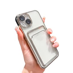 Puhelinkotelon suojapuskurin suojakuori kääri puhelimen linssin täydellisesti Hopea iphone 13 PRO