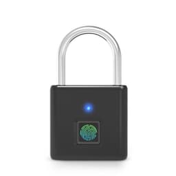 Sormenjälkiriippulukko USB-latauksella Musta