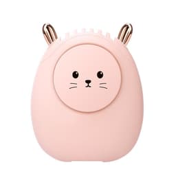 Handhållen Mini Fläkt Kanin Style USB Laddning ABS Rosa 3-delad