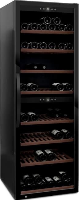 Frittstående vinskap - WineExpert 180 Fullglass Black