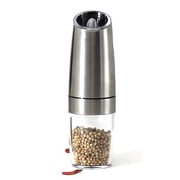 Batteridrevet salt/peberkværn Sølv