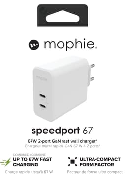 Mophie Speedport 67W GaN väggladdare