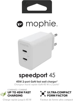 Mophie Speedport 45W GaN vegglader