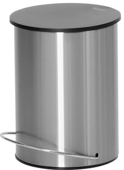 Edward papperskorg med pedal och flat översida 3 l 81907966 (silver)