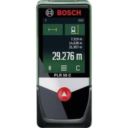 Bosch Home and Garden PLR 50 C Laserafstandsmåler Touchscreen, Bluetooth, Dokumentations-app Måleområ