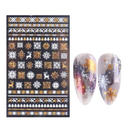 Christmas Laser Nail Art Tarrat 1 arkki Monivärinen
