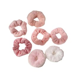 Hår Scrunchies Hårbånd 7-pak Lyserød