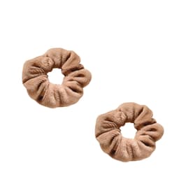 Soft Fuzzy Hair Scrunchies 2 kpl Ruskea
