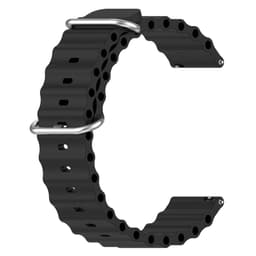 Ranneke Musta 20 mm Samsung Galaxy Watch 5, Huawei Watch GT3 42 mm, Huami Amazfit BIP 3, Garmin Forerunner 158
