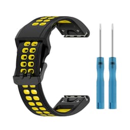 Urrem silikone Gul 22 mm Garmin Fenix 7/7 Solar/6 GPS/6 Sapphire GPS/Forerunner 955/COROS VERTIX