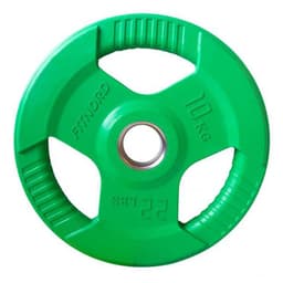 FitNord Painolevy Tri Grip, Levypainot Kumipäällyste 10 kg