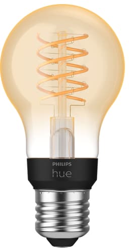 Philips Hue W pære 7,2W Filament A60 E27