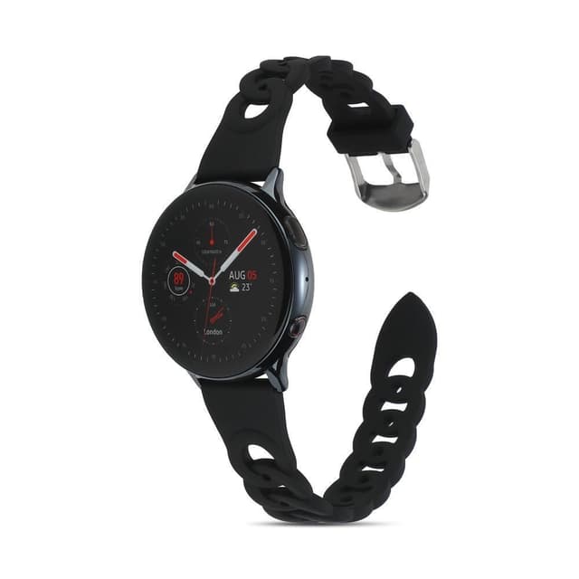 Samsung Galaxy Watch5 40mm / 44mm / Watch5 Pro 45mm Silikon Rem - Svart