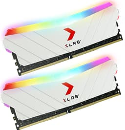 PNY 16GB (2x8GB) XLR8 Gaming EPIC-X RGB™ DDR4 3600MHz Desktop Memory White Edition