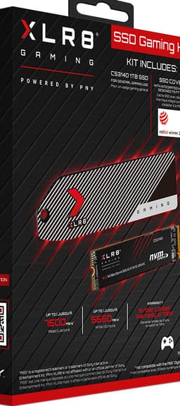 PNY XLR8 SSD Gaming Kit designed to fit PS5