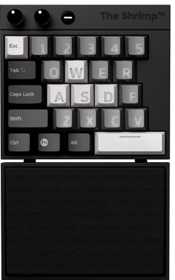 The Shrimp Model 1 mekanisk gamingtastatur (monochrome)