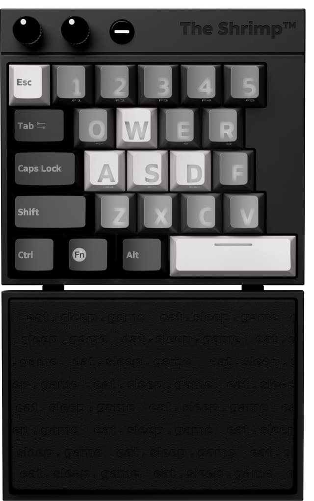 The Shrimp Model 1 mekanisk gamingtastatur (monochrome)