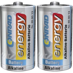 Conrad energy LR20 D-batteri Alkali-mangan 1.5 V 2 stk