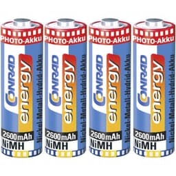 Conrad energy HR06 Genopladeligt AA-batteri NiMH 2600