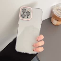 Iskunkestävä puhelinkotelo. Kääri puhelimen linssin takakuori Vaaleanpunainen iphone 13 PRO