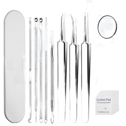 INF Blackhead Remover Tools 8-delt Sølv