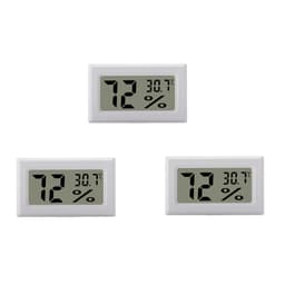 INF Mini Digital Termometer Hygrometer 3-Pak Hvid