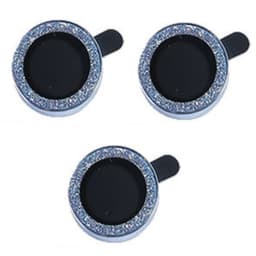 Telefon Kamera Lens Protector 3-Pack Bling Blå 14Pro /14ProMax