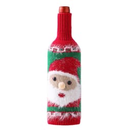 Juldekoration för vinflaska/glöggflaska Jultomte Flerfärgad