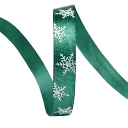 Snowflake Christmas Inslagning Band 1 rulle Grön 23 m