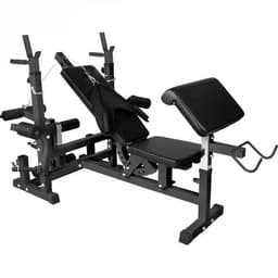 Gorilla Sports Multigym TRIGRIP 100kg - Vægtpakke, lats, Multigym