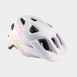 Met Eldar Iridescent White Texture/Matt, Cykelhjälm Rosa Onesize