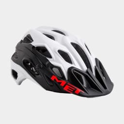 Met Lupo White Black/Matt, Cykelhjälm Svart Large