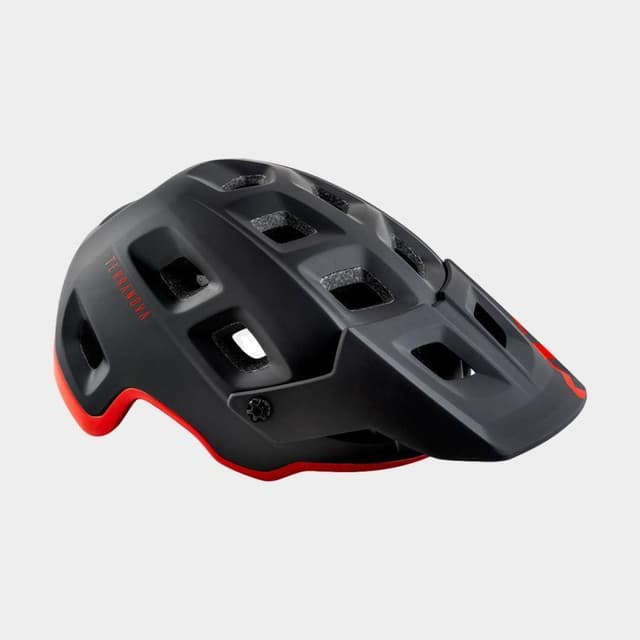 Met Terranova Black Red/Matt Glossy, Cykelhjälm Svart Large