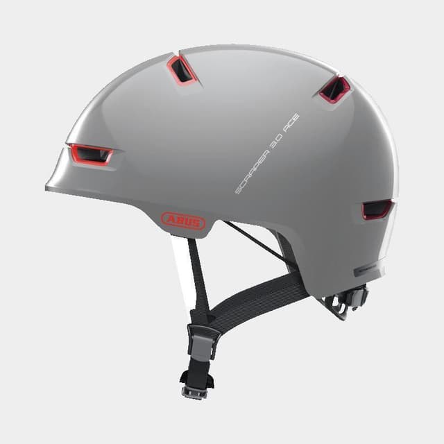 Abus Scraper 3.0 ACE Alaska Grey, Cykelhjälm Grå Large