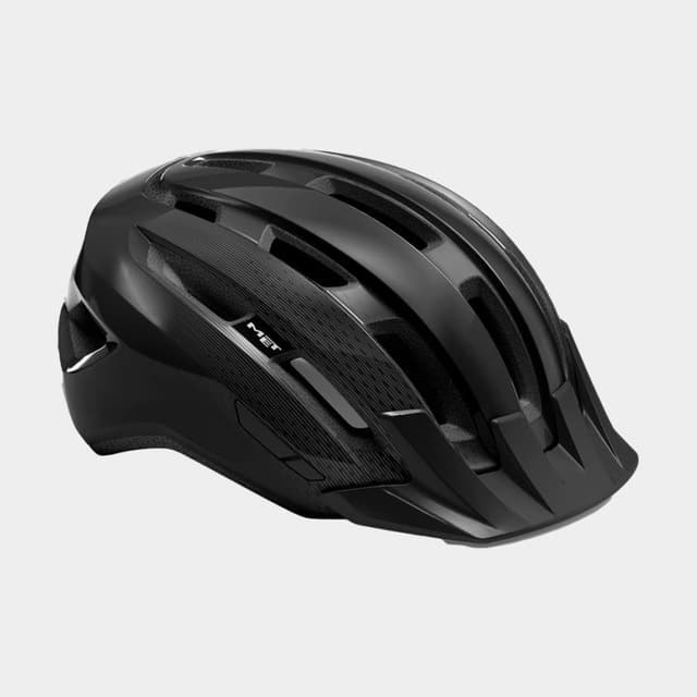 Met Downtown Black/Glossy, Cykelhjälm Svart M