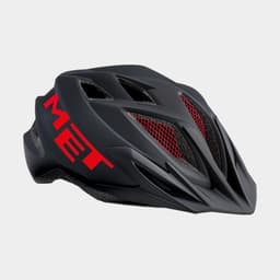 Met Crackerjack Black Red/Matt, Cykelhjälm Svart Onesize