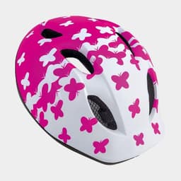Met Buddy White Pink Butterflies/Matt, Cykelhjälm Rosa Onesize