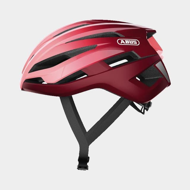 Abus StormChaser Bordeaux Red, Cykelhjälm Röd Large