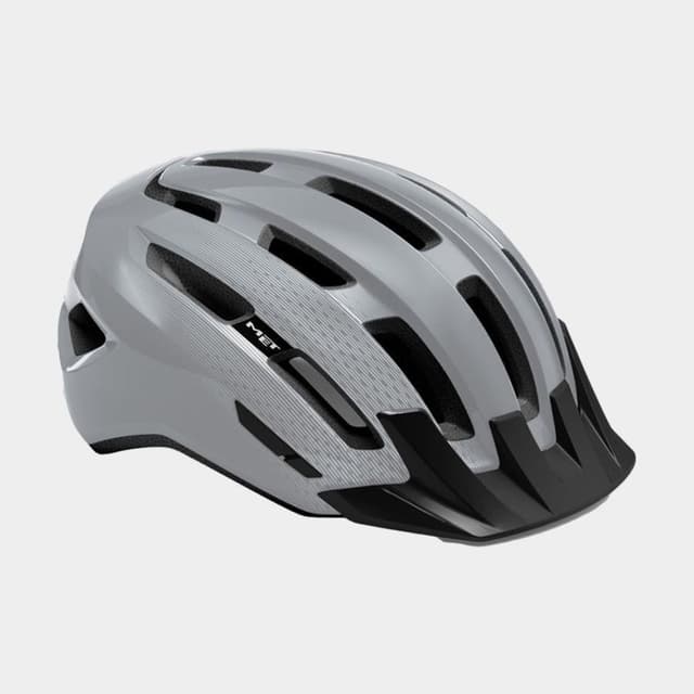 Met Downtown MIPS Grey/Glossy, Cykelhjälm Grå M